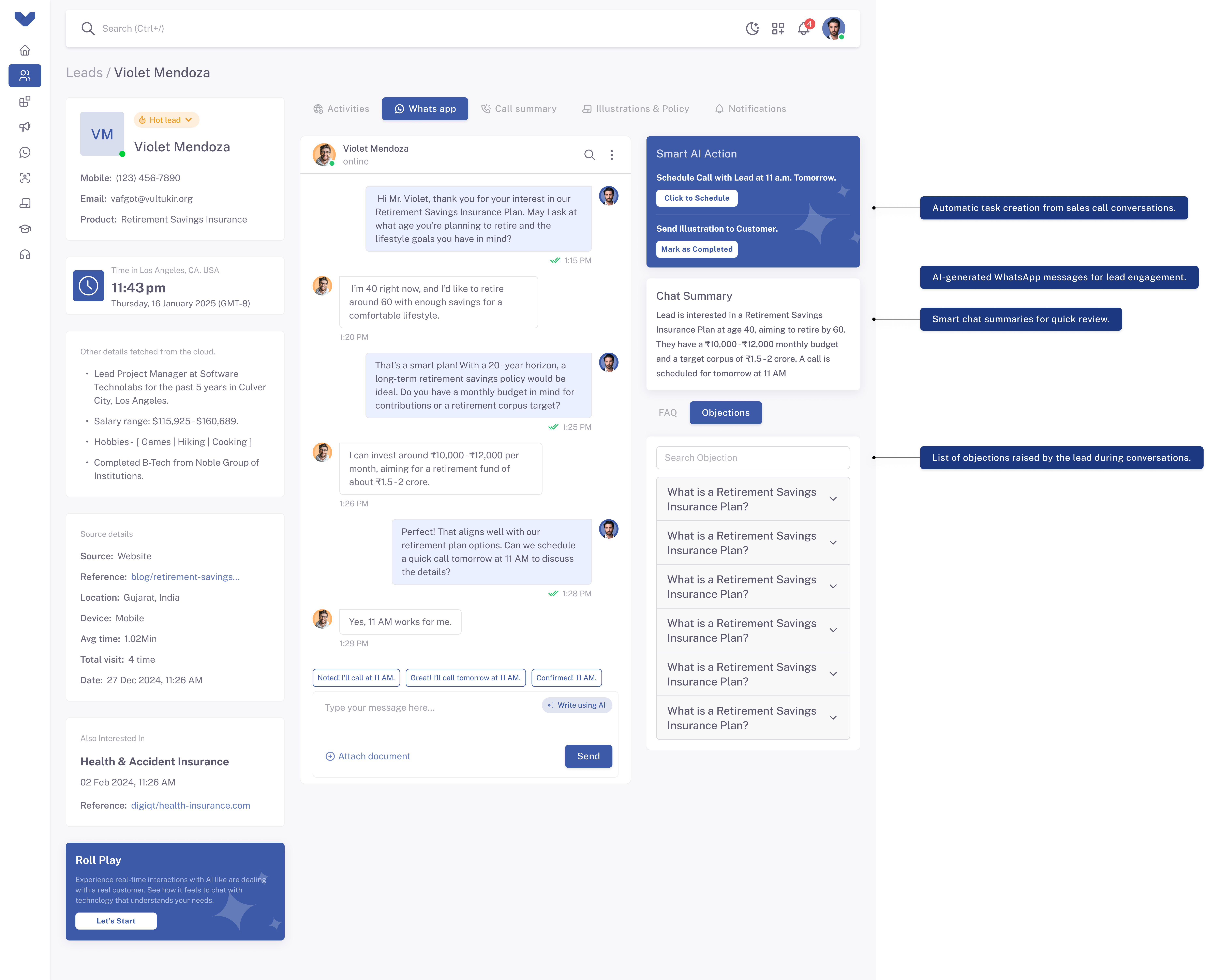 Mobile training interface with interactive modules and progress tracking